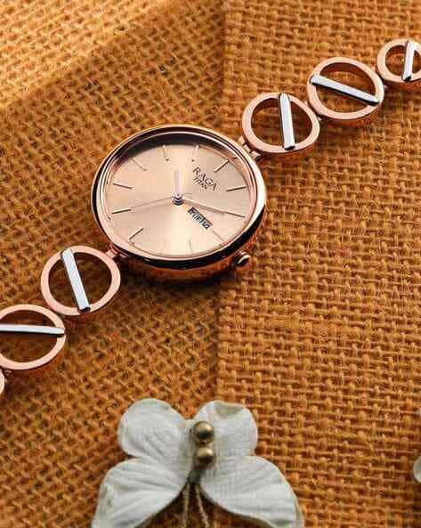 TITAN Raga Viva Metallic Strap Watch-NU2644KM02