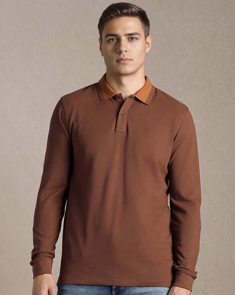 LOUIS PHILIPPE Men Slim Fit Polo T-Shirt