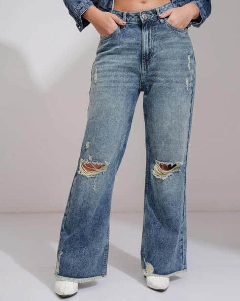 Tokyo Talkies Women Mid-Rise Flared Jeans