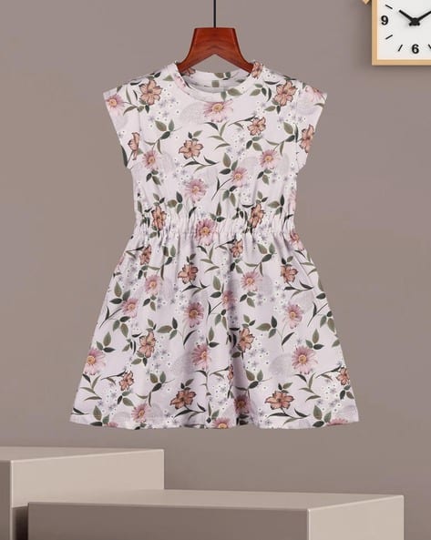Hellcat Girl Floral A-line Dress