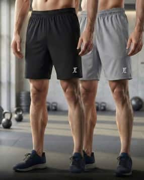 indiclub Men Pack of 2 Regular Fit Shorts-picture-13