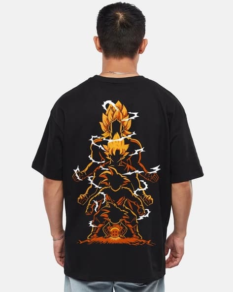 Buy Crazymonk DRAGON BALL Z-Men Graphic Pri Online | Ajio.com