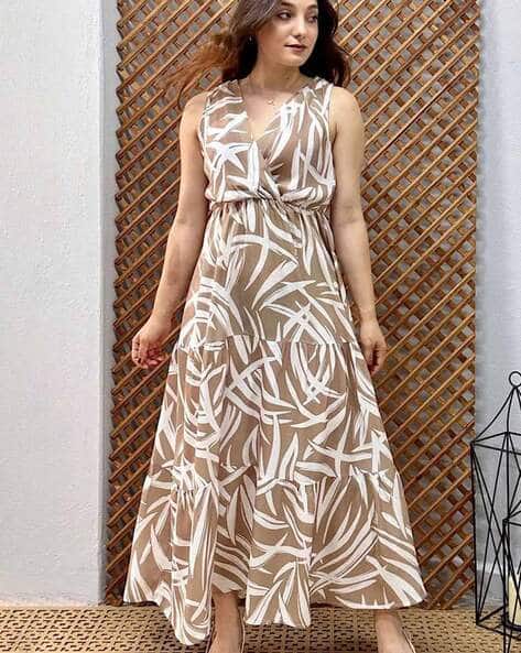 ZWERLON X AG Women Printed Tiered Dress