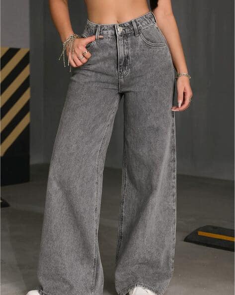 Women High Rise Relaxed Jeans