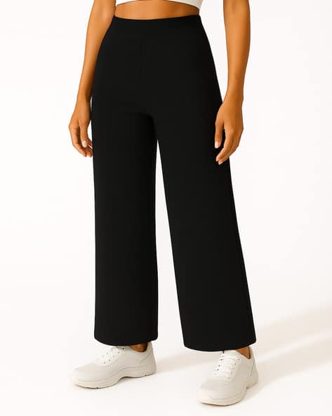 Fabflee X AG Women Relaxed Fit Tousers with Elasticated Waist