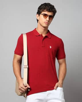 u.s. polo assn. Men Slim Fit Polo T-Shirt with Patch Pocket-picture-14