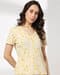 V Neck AOP Top LWT24, BEIGE, L