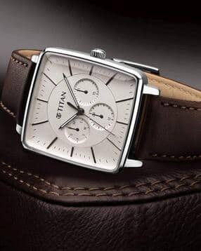 Avant Garde Leather Analogue Watch-NU90147SL01-image-47