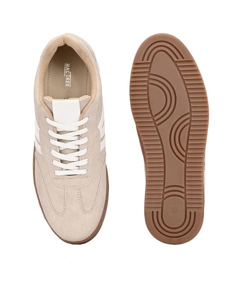 Buy MACTREE Men Colourblock Lace-Up Sneakers Online | Ajio.com