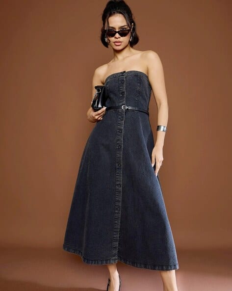 petal and pup black floral dress Achanti Pleated Maxi Dress - Black Floral