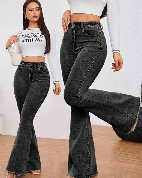 KOTTY Women High Rise Bootcut Jeans