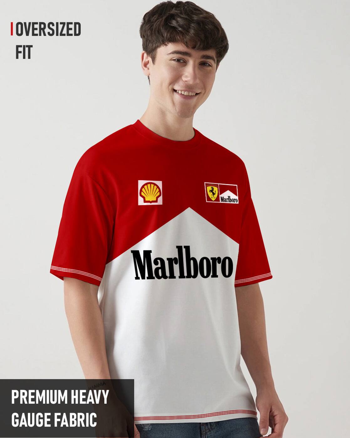 Buy Crazymonk Men Typographic Print Oversiz Online | Ajio.com