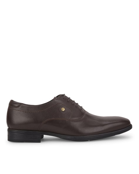 HUSH PUPPIES Men Round-Toe Oxfords with Lace Fastenings