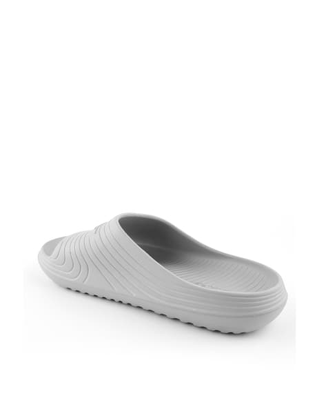 RED TAPE Men Embossed Logo Slide Flip Flops Red - Image 3
