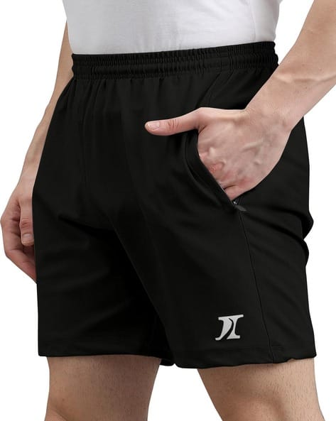 Men Flat Front Regular Fit Shorts