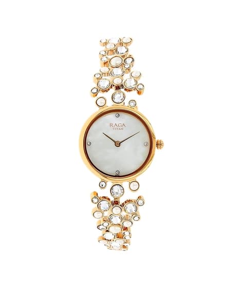 TITAN Analogue Watch with Metal Strap-NU95032WM01