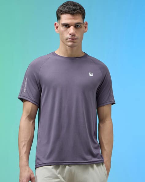 Men Regular Fit Crew-Neck T-Shirt