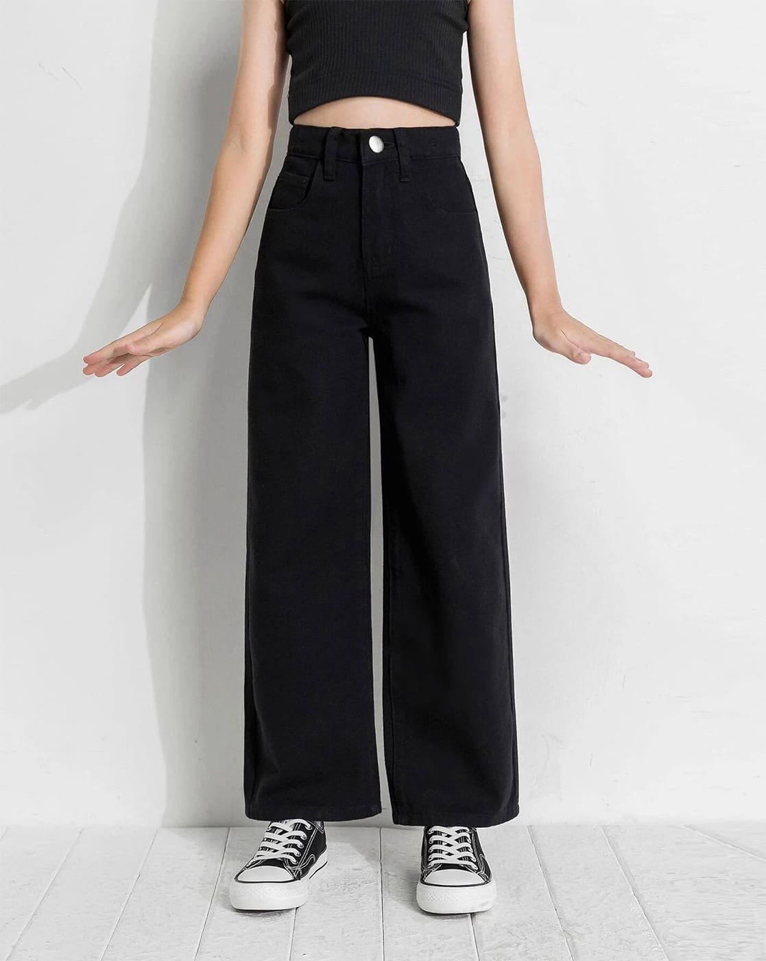 Women High-Rise Wide Jeans
