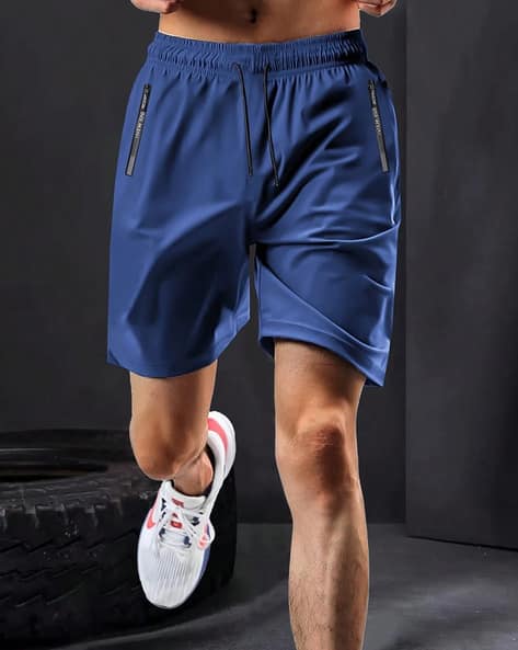 POSHAX Men Regular Fit Shorts with Zipper Pockets