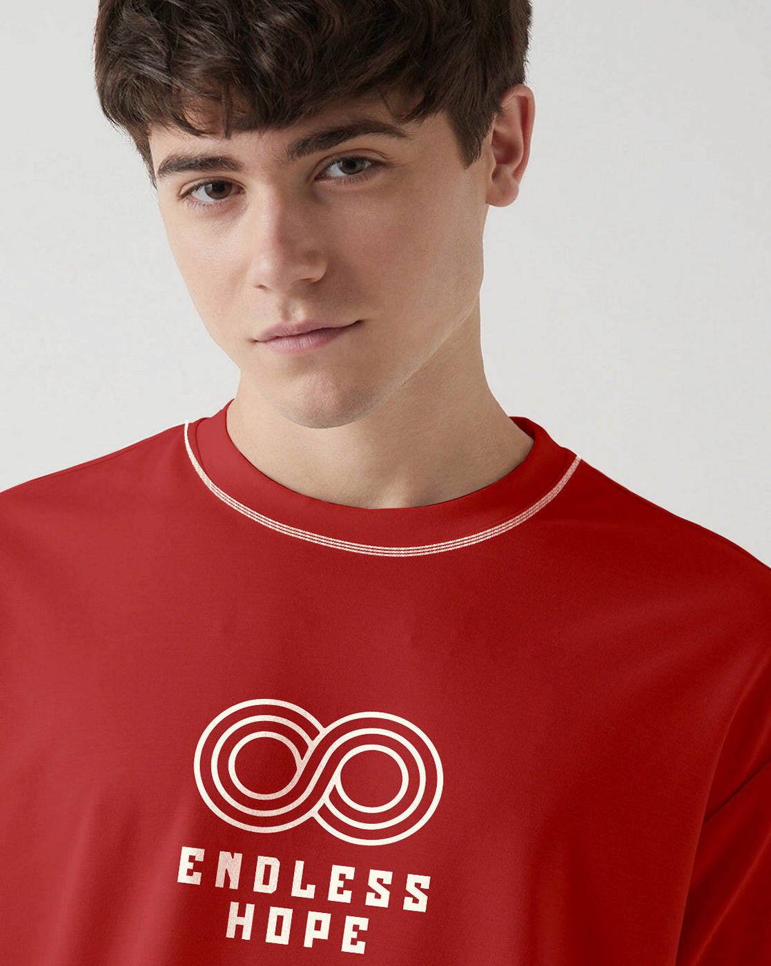 Buy Crazymonk Men Typographic Print Oversiz Online | Ajio.com