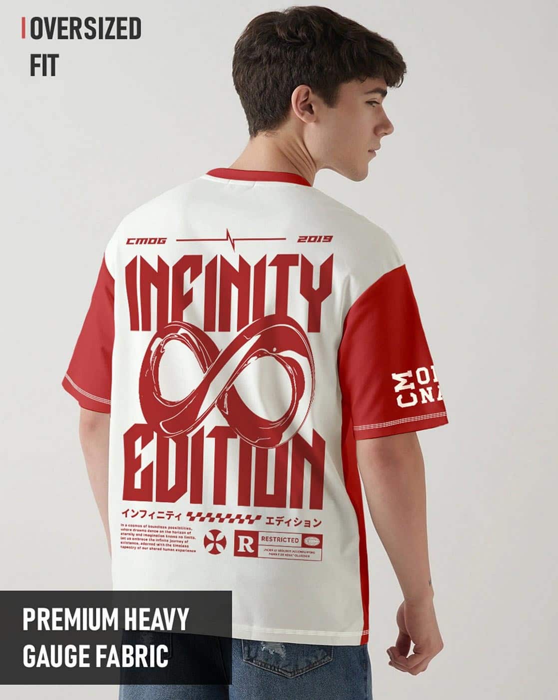 Buy Crazymonk Men Typographic Print Oversiz Online | Ajio.com