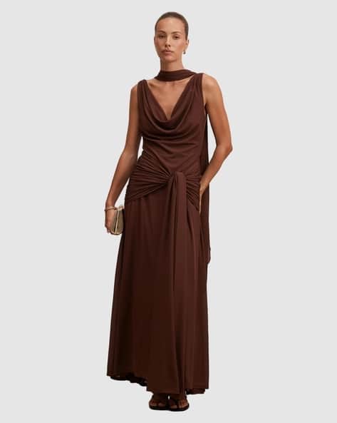 Forever New Women Cowl-Neck Maxi Dress