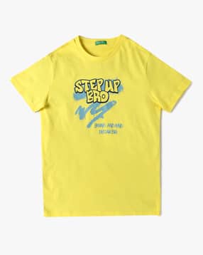united colors of benetton Boys Typographic Print Round-Neck T-Shirt-picture-21