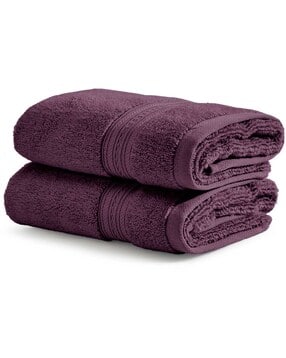 spaces Set of 2 500 GSM Cotton Premium Hand Towels - 40 cm x 60 cm-picture-29