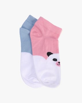 Women Everyday Ankle-Length Socks-Pack Of 2-image-4