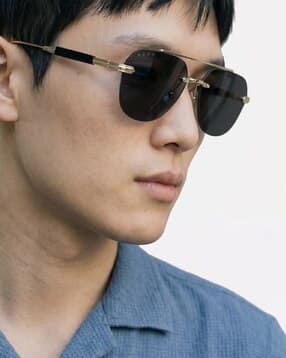 the bear house UV-Protected Rectangular Sunglasses-SGL-RIVI-BK-picture-16