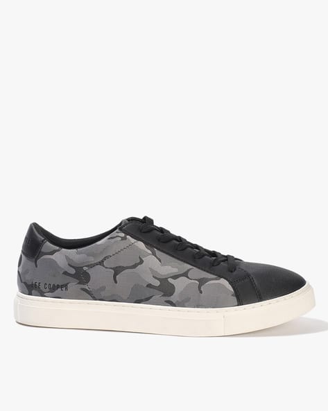 Lee Cooper Men Camouflage Print Low-Top Lace-Up Shoes