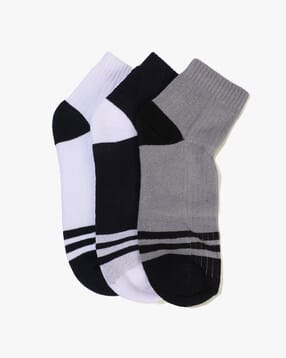 yousta Men Pack of 3 Colourblock Ankle-Length Socks-picture-13