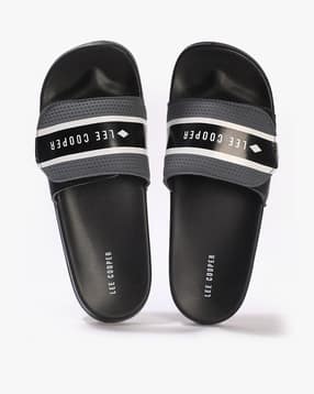 lee cooper Men Logo Print Slip-On Slides-picture-11