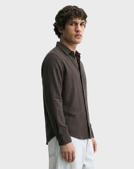 The Indian Garage Co Men Checked Slim Fit Cotton Shirt - Image 2