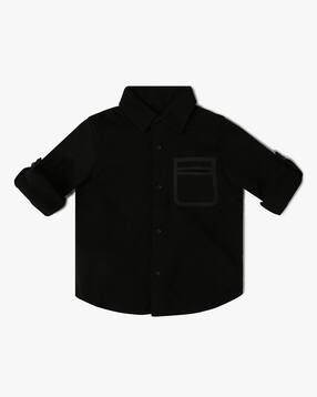 united colors of benetton Boys Regular Fit Cotton Shirt-picture-23