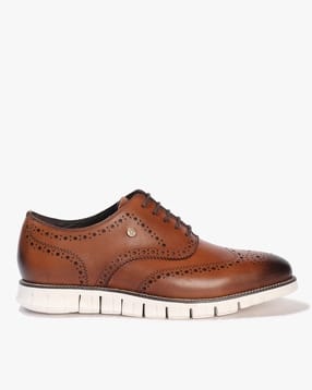 lee cooper Men Leather Lace-Up Brogue Shoes-picture-17
