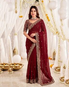 svaraa Woman Embroidered Work Saree-picture-10