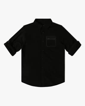 united colors of benetton Boys Regular Fit Cotton Shirt-picture-34