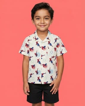 nauti nati Boys Graphic Shorts & T-Shirt Set-picture-37