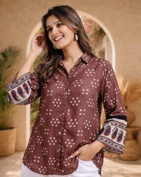 buda jeans co Women Printed Regular Fit Shirt-picture-39