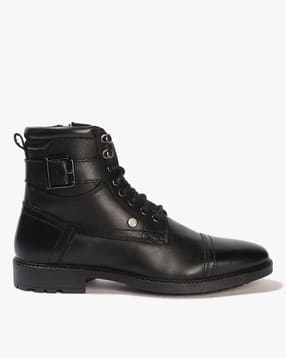 Men Lace-Up Ankle-Length Boots-image-8