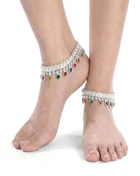 reliance jewels Women 925 Silver Anklets-picture-16