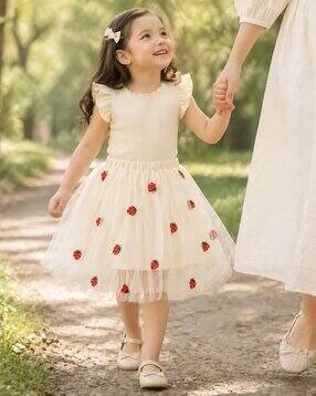 neudis Girls Embroidered Flared Skirt-picture-12