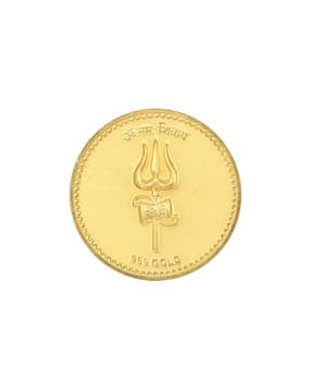 10 G 24 Kt (999) Solid Gold Coin - Trishul-image-28