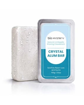 Men Natural Handmade Crystal Alum Bar - 100 g-image-48