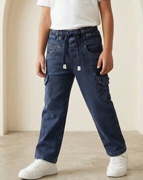 jfr Boys Mid-Rise Regular Jeans with Cargo Pockets-picture-46