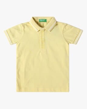 united colors of benetton Boys Contrast Tipping Polo T-Shirt-picture-50