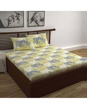 Cotton Double Bedsheet with Pillow Cover-image-40