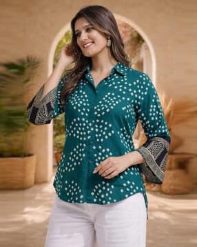 Women Printed Regular Fit Shirt-image-43