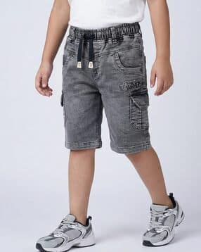 jfr Boys Regular Fit Mid-Rise Cargo Shorts-picture-20